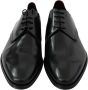 Dolce & Gabbana Elegante Zwarte Leren Derby Schoenen Black Heren - Thumbnail 6