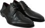 Dolce & Gabbana Elegante Zwarte Leren Derby Schoenen Black Heren - Thumbnail 7