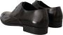 Dolce & Gabbana Elegante Zwarte Leren Derby Schoenen Black Heren - Thumbnail 4