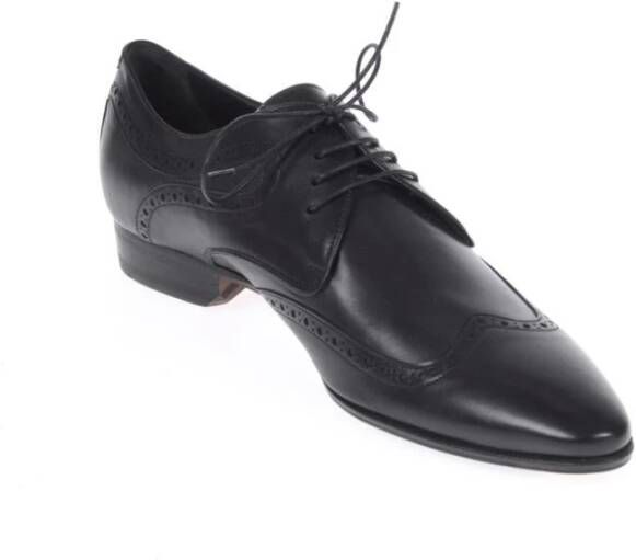 Dolce & Gabbana Elegante Zwarte Leren Schoudertas Black Heren