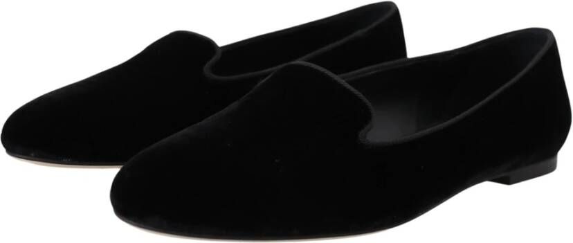 Dolce & Gabbana Elegante zwarte loafers van zijdemix Black Dames