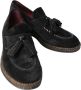 Dolce & Gabbana Zwarte Suède Leren Casual Espadrilles Schoenen Black Heren - Thumbnail 8