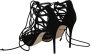 Dolce & Gabbana Elegante Zwarte Suède Gladiator Stiletto's Black Dames - Thumbnail 4