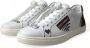 Dolce & Gabbana Exclusieve Wit Bordeaux Lage Top Sneakers White Heren - Thumbnail 4