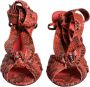 Dolce & Gabbana Exotische Leren Hoge Hak Sandalen Multicolor Dames - Thumbnail 10