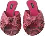 Dolce & Gabbana Exotische Leren Kitten Heels Sandalen Pink Dames - Thumbnail 11