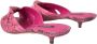 Dolce & Gabbana Exotische Leren Kitten Heels Sandalen Pink Dames - Thumbnail 13