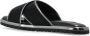 Dolce & Gabbana Gekruiste Banden Schapenvacht Slippers Black Heren - Thumbnail 6