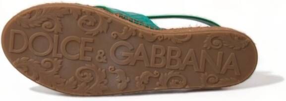 Dolce & Gabbana Flat Sandals Green Dames