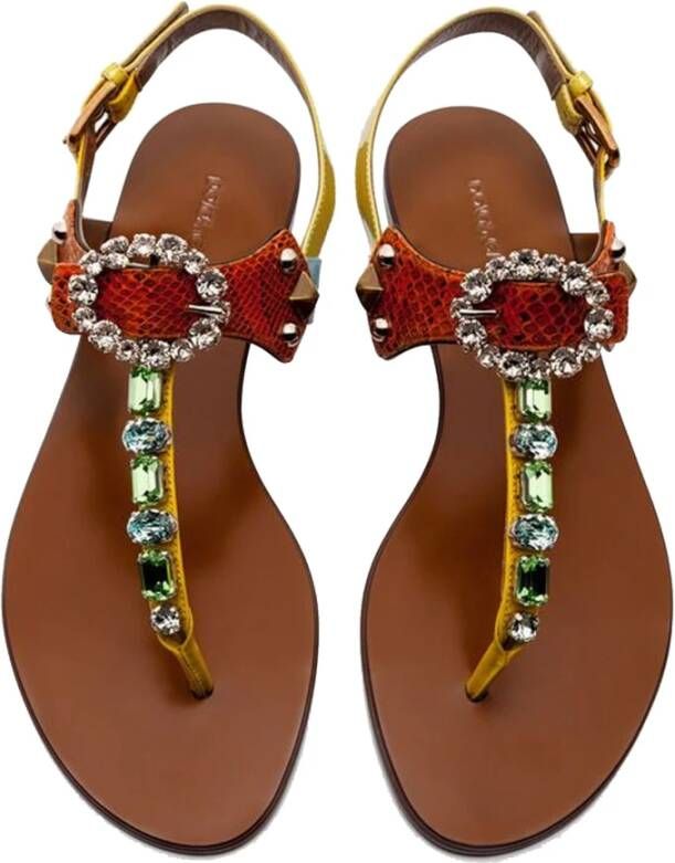 Dolce & Gabbana Flat Sandals Multicolor Dames