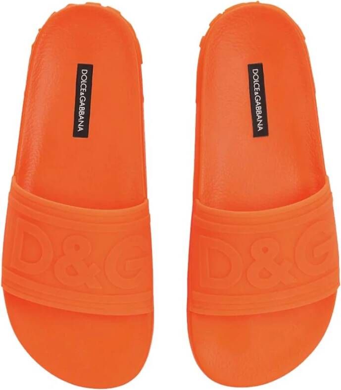 Dolce & Gabbana Flat Sandals Orange Dames