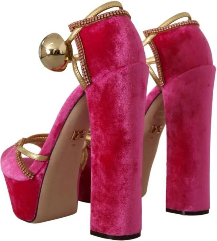 Dolce & Gabbana Flat Sandals Pink Dames