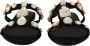 Dolce & Gabbana Zwarte Kristal Flats Sandalen Schoenen Black Dames - Thumbnail 10