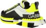 Dolce & Gabbana Fluorescerende Multicolor Hoge Zool Leren Sneakers Multicolor Heren - Thumbnail 4