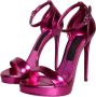 Dolce & Gabbana Fuchsia Keira Hakken Sandalen Purple Dames - Thumbnail 3