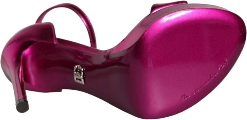 Dolce & Gabbana Fuchsia Keira Hakken Sandalen Purple Dames