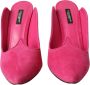 Dolce & Gabbana Fuchsia Suède Hakken Sandalen Pink Dames - Thumbnail 2