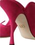 Dolce & Gabbana Fuchsia Suède Hakken Sandalen Pink Dames - Thumbnail 7