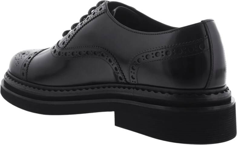 Dolce & Gabbana Geborstelde Oxfords in Zwart Black Heren