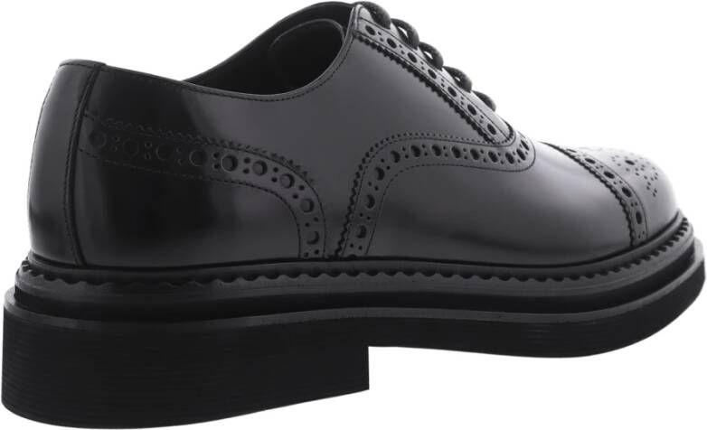 Dolce & Gabbana Geborstelde Oxfords in Zwart Black Heren