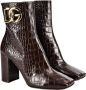 Dolce & Gabbana Hoge hakken met ritssluiting en effen patroon Brown Dames - Thumbnail 2