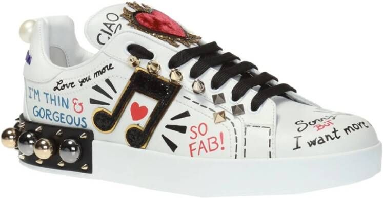 Dolce & Gabbana Gedrukte sneakers White Dames