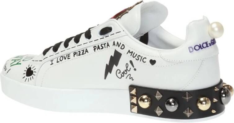 Dolce & Gabbana Gedrukte sneakers White Dames