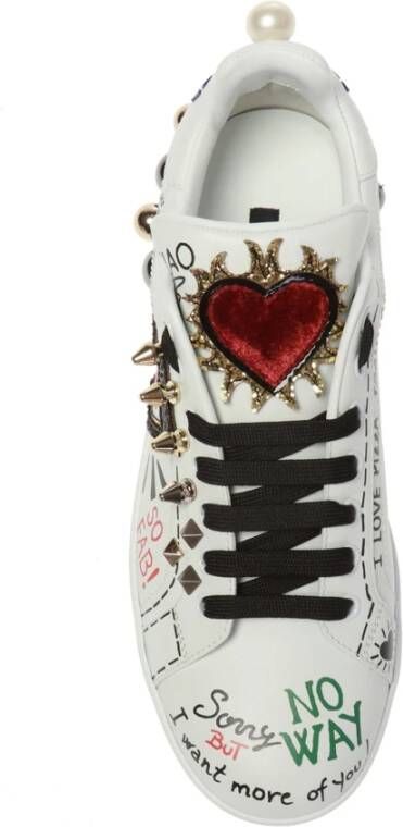 Dolce & Gabbana Gedrukte sneakers White Dames