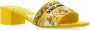 Dolce & Gabbana Gele geborduurde majolica sandalen Yellow Dames - Thumbnail 4