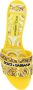 Dolce & Gabbana Gele geborduurde majolica sandalen Yellow Dames - Thumbnail 6