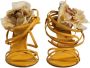 Dolce & Gabbana Gele Bloemen Stiletto Hak Sandalen Yellow Dames - Thumbnail 2