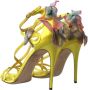 Dolce & Gabbana Gele Butterfly Applique Stiletto Sandalen Yellow Dames - Thumbnail 2