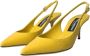 Dolce & Gabbana Gele Leren Slingback Hakken Schoenen Yellow Dames - Thumbnail 3