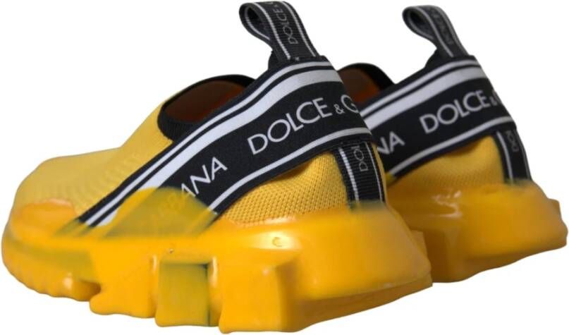 Dolce & Gabbana Gele Sorrento Slip On Sneakers Dames Schoenen Yellow Dames