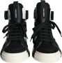 Dolce & Gabbana Geperforeerde hoge sneakers met logo Black Heren - Thumbnail 2