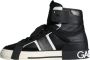 Dolce & Gabbana Geperforeerde hoge sneakers met logo Black Heren - Thumbnail 6