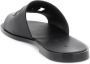 Dolce & Gabbana Gestikte leren slides met uitgesneden details Black Heren - Thumbnail 2