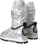 Dolce & Gabbana Zilver Metallic Logo Patch Mid-Calf Laarzen Gray - Thumbnail 10