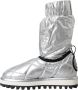 Dolce & Gabbana Zilver Metallic Logo Patch Mid-Calf Laarzen Gray Dames - Thumbnail 11