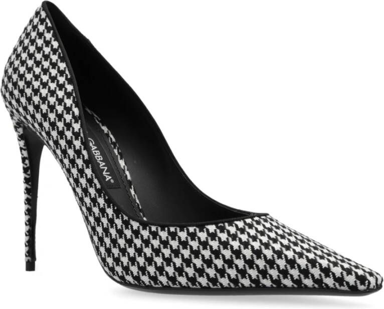 Dolce & Gabbana Gestippelde stiletto's Black Dames