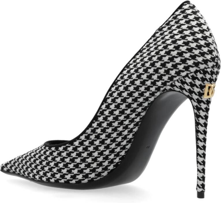 Dolce & Gabbana Gestippelde stiletto's Black Dames