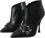 Dolce & Gabbana Velvet Enkellaarzen met Vintage Gesp Black Dames - Thumbnail 9