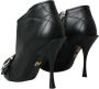 Dolce & Gabbana Velvet Enkellaarzen met Vintage Gesp Black Dames - Thumbnail 10