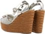 Dolce & Gabbana Geweven sleehak sandalen met juweelversiering Gray Dames - Thumbnail 9