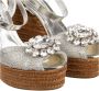 Dolce & Gabbana Geweven sleehak sandalen met juweelversiering Gray Dames - Thumbnail 11