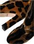 Dolce & Gabbana Giraffe Velvet Kniehoge Laarzen Brown Dames - Thumbnail 5