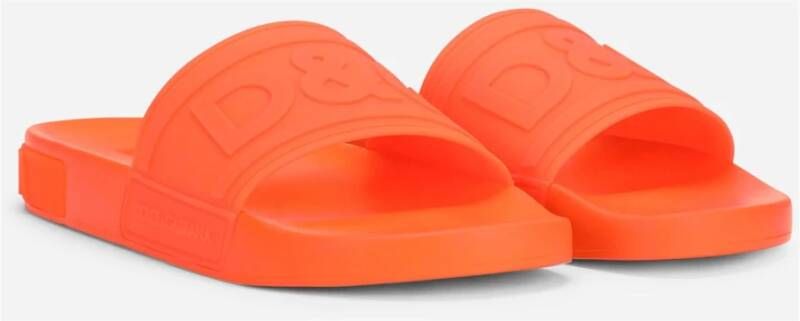 Dolce & Gabbana Glijd in stijl met deze hoogwaardige sliders Orange Heren