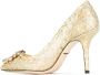 Dolce & Gabbana Gouden Bellucci Pumps Rainbow Lace Collectie Yellow Dames - Thumbnail 2