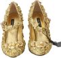 Dolce & Gabbana Gouden Bloemen Kristal Versierde Pumps Yellow Dames - Thumbnail 20