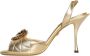 Dolce & Gabbana Gouden Devotie Stiletto Hakken Sandalen Yellow Dames - Thumbnail 5